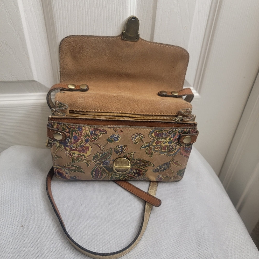 Patricia Nash Bellizzi Braided Leather Crossbody Bag … Gem